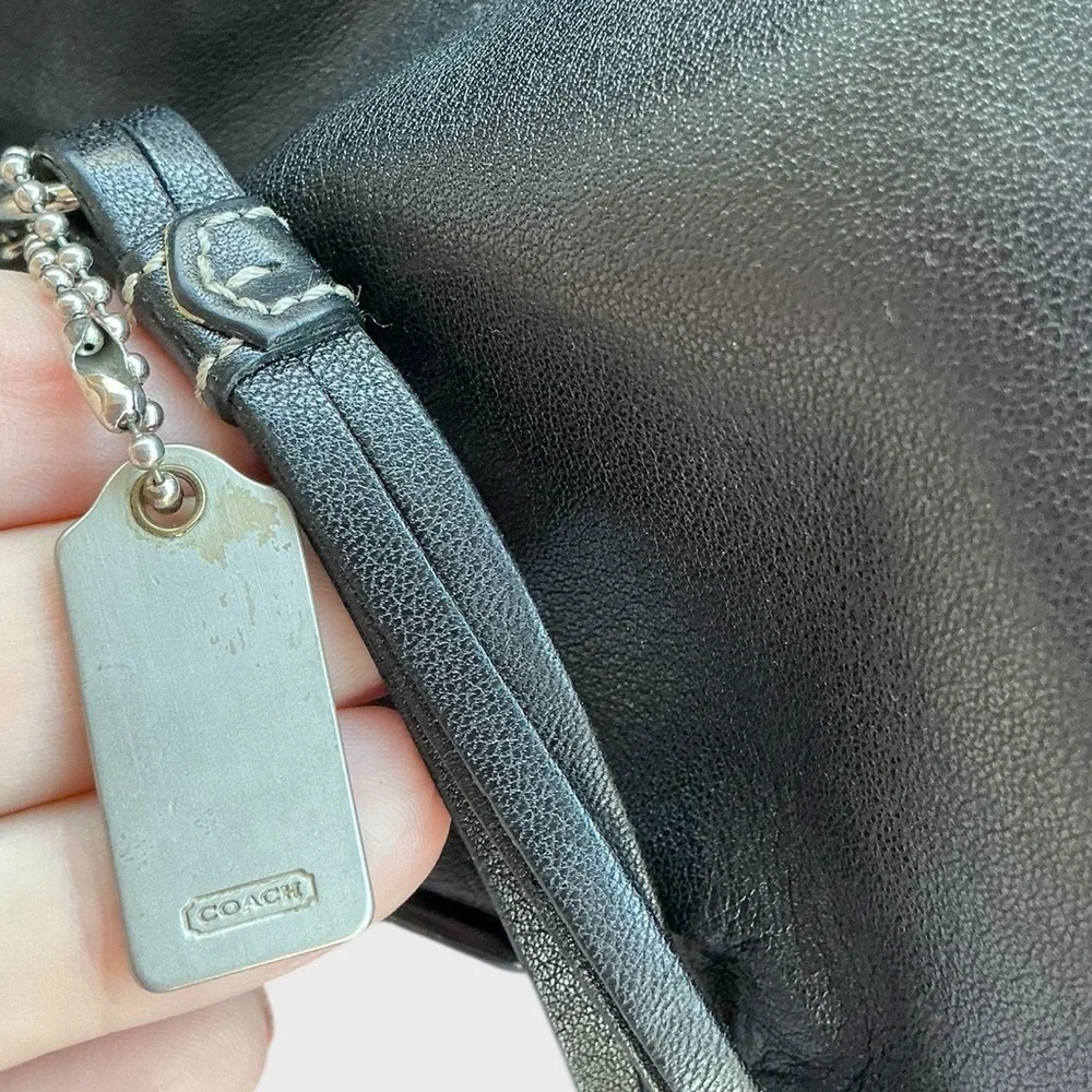 Vintage Coach Legacy Slim Crossbody Bag 1415 Black Leather